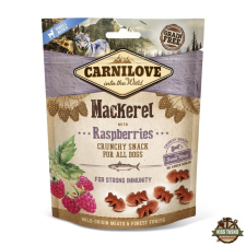 Carnilove Dog Crunchy Snack Makrela & Raspberry- Makréla Hússal és Málnával 200g jutalomfalat kutyáknak