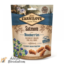 Carnilove Dog Crunchy Snack Salmon amp; Blueberries- Lazac Hússalés Áfonyával 200g jutalomfalat kutyáknak