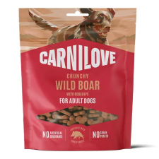 Carnilove Dog Crunchy Snack Wild Boar With Rosehips - Vaddisznó Csipkebogyóval 200g jutalomfalat kutyáknak