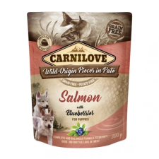  Carnilove Dog Puppy tasakos Paté Salmon with Blueberries - Lazac áfonyával 300g kutyaeledel