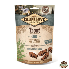 Carnilove Dog Semi Moist Snack pisztráng kaporral 200g jutalomfalat kutyáknak