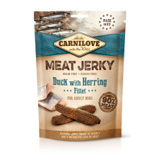 Carnilove Jerky Snack Duck with Herring Fillet – kacsa hering filével 100g jutalomfalat kutyáknak