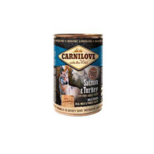 CarniLove Konzerv Adult Lazac-Pulyka – 12×400 g kutyaeledel
