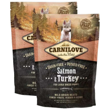 Carnilove Puppy Salmon & Turkey Large - Lazac & Pulyka 2x1,5kg kutyaeledel