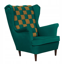  Carol Duo Skandináv Szárnyas Karosszék Family Furniture Zöld Arany, Méz bútor