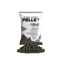 CarpZoom Carp Zoom CZ Black Halibut Pellet, 15 mm, halibut, 800 g bojli, aroma