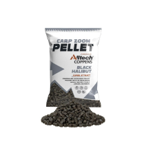 CarpZoom Carp Zoom CZ Black Halibut Pellet, 8 mm, halibut, 800 g bojli, aroma