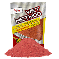 CarpZoom CZ Wet Method készre kevert etetőanyag eper-hal ízesítéssel 850 g (CZ5188) bojli, aroma