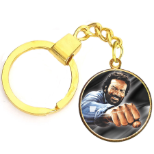 CARSTON Elegant Bud Spencer kulcstartó ezüst vagy arany színben kulcstartó