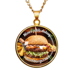  CARSTON Elegant Hamburger – medál lánccal nyaklánc