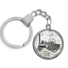 CARSTON Elegant oldtimer mozdony kulcstartó ezüst vagy arany színben kulcstartó