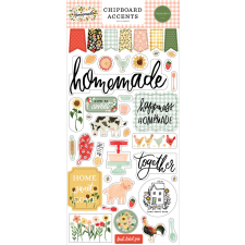 Carta Bella Chipboard 6&quot;X12&quot; - Chipboard Accents - Homemade (1 ív) dekorációs kellék