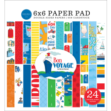 Carta Bella Papírkészlet 6" (15 cm) - Paper Pack - Bon Voyage (24 lap) decoupage papír