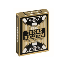 Cartamundi Copag Texas Hold'em Gold Black, 2 nagy indexes 100% plasztik póker kártya kártyajáték