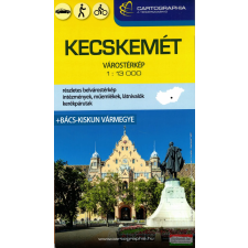 Cartographia Kecskemét 1:13 000 méretarányú keményborítós várostérkép (+Bács-Kiskun vármegye) térkép
