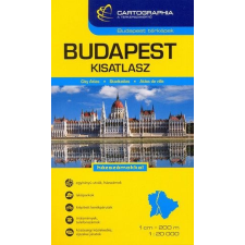 Cartographia Kft. Budapest kis-autóatlasz 1:20 000 térkép