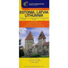 Cartographia Kft. Észtország Lettország, Litvánia autóstérkép 1:700 000 térkép