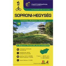 Cartographia Soproni-hegység turistatérkép Cartographia 1:40 000 2021 térkép