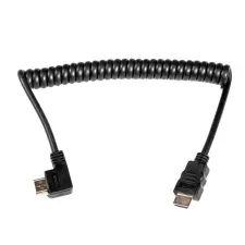 Caruba HDMI spirálkábel (hajlított - 90°) kábel és adapter