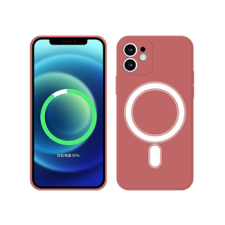CASE AND PRO iPhone 12 mágneses szilikon tok, Piros tok és táska