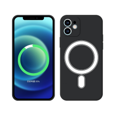 CASE AND PRO iPhone 13 Mini mágneses szilikon tok, fekete (Cel-Mag-Iph13Mbk) tok és táska