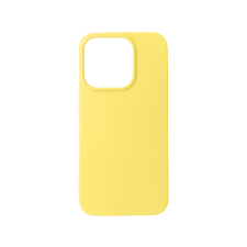 CASE AND PRO iPhone 15 Pro premium szilikon tok, citromsárga (PREM-IPH15PR-Y) tok és táska