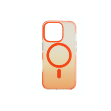 CASE AND PRO iPhone 16 Pro mágneses tok, narancs-átlátszó (MAG-IPH16PR-OTP) tok és táska