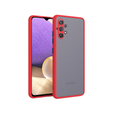 CASE AND PRO Samsung A13 4G műanyag tok, piros-fekete (Matt-A13-4Grbk) tok és táska