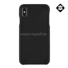 CASE-MATE BARELY THERE műanyag telefonvédő (ultravékony, valódi bőr hátlap) FEKETE (CM037858) tok és táska