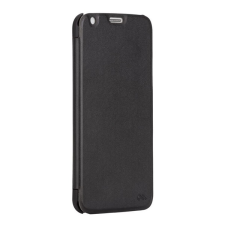 CASE-MATE műanyag telefonvédő (oldalra nyíló, bőr hatású flip) slim folio - fekete cm030863 tok és táska