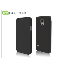 CASE-MATE Samsung Galaxy S5 (SM-G900) műanyag telefonvédő (oldalra nyíló, bőr hatású flip) slim folio - fekete tok és táska