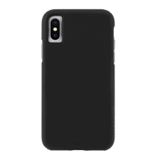 CASE-MATE TOUGH GRIP szilikon telefonvédő (ütésállóság, csúszásgátló keret) FEKETE tok és táska