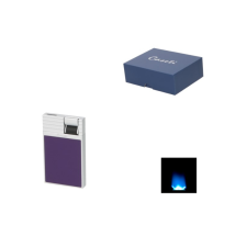 Caseti Flat Flame szúrólángos szivaröngyújtó - króm és lila színű öngyújtó