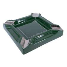 Caseti Nagy méretű Casetti szivarhamutál 4 szivar részére - sötétzöld hamutartó