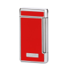 Caseti szivar öngyújtó piros és króm színű, 2-es Jet lánggal