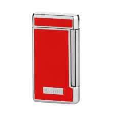 Caseti szivar öngyújtó piros és króm színű, 2-es Jet lánggal öngyújtó