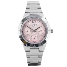 Casio Casio LTP-2069D-4AV női karóra, rózsaszín számlap, acél szíj, WR50 karóra