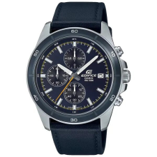 Casio Edifice EFR-526L-2CVUEF férfi kronográf, fekete bőrszíj, kék számlap karóra