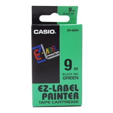 Casio Feliratozógép szalag, 9 mm x 8 m, CASIO, zöld-fekete