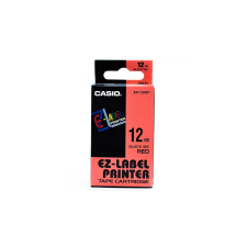 Casio Feliratozógép szalag XR-12RD1 9mmx8m Casio piros/fekete információs címke