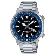 Casio férfi karóra MTD-130D-1A2, rozsdamentes acél, WR100, fekete számlap karóra