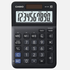 Casio MS-10F asztali számológép, fekete számológép