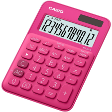 Casio MS 20 UC asztali számológép, 12 digit, nagy kijelző, magenta számológép