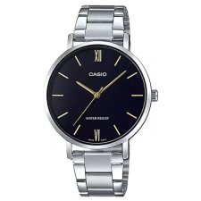 Casio női karóra LTP-VT01D-1B rozsdamentes acél szíj, fekete számlap karóra