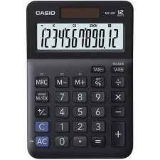 Casio Számológép, asztali, 12 számjegy, CASIO "MS-20 F", fekete számológép
