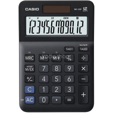 Casio Számológép, asztali, 12 számjegy, CASIO &quot;MS-20 F&quot;, fekete számológép