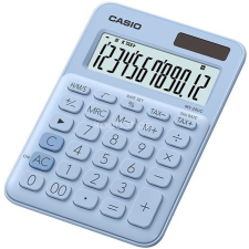Casio Számológép, asztali, 12 számjegy, CASIO "MS 20UC", világoskék számológép