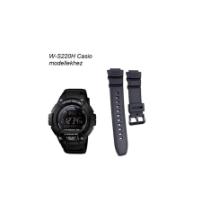 Casio W-S220H Casio fekete műanyag szíj óraszíj