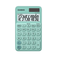 Casio Zsebszámológép, 10 számjegyes, zöld, SL 310 UC GN számológép