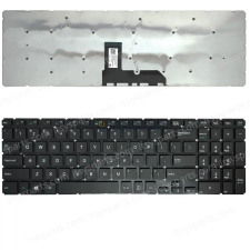Casper F600, Haier M51-B gyári billentyűzet (US kiosztás, fekete) laptop alkatrész